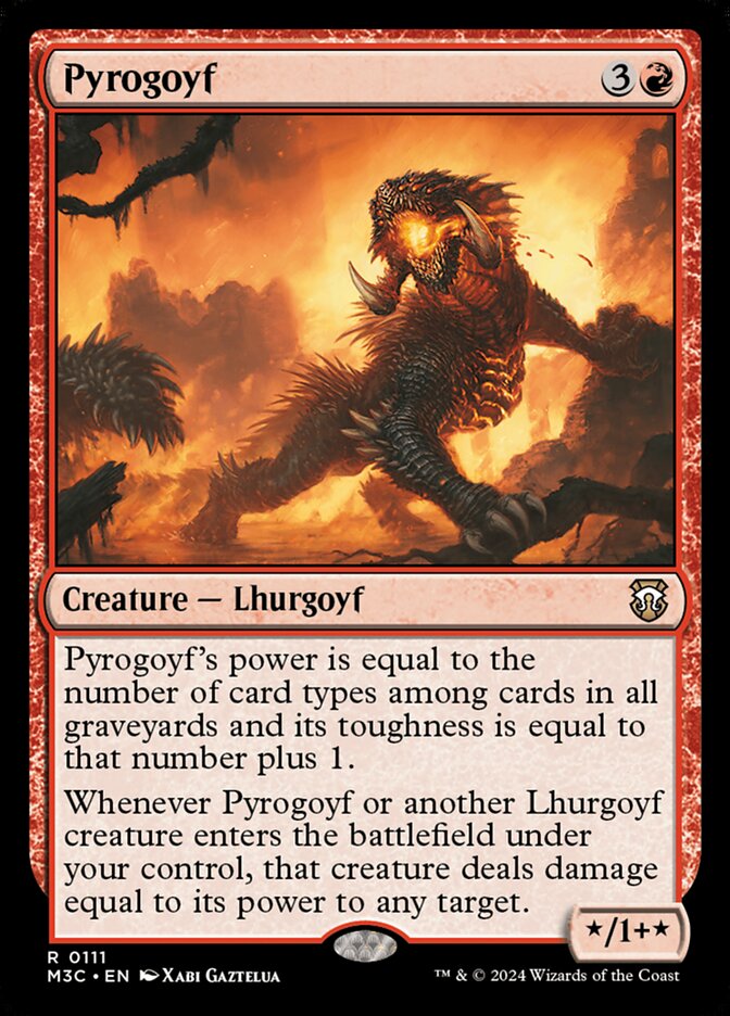Image of the card Pyrogoyf.